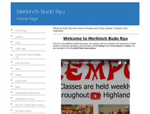 Tablet Screenshot of merkinchbudoryu.com